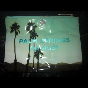 Kate Spade Palm Springs or Bust Cosmetic Case